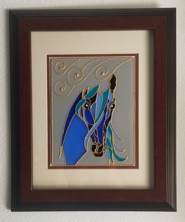 Beautiful Handmade Glass Painting
