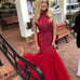 Red Sherri Hill Mermaid Dress