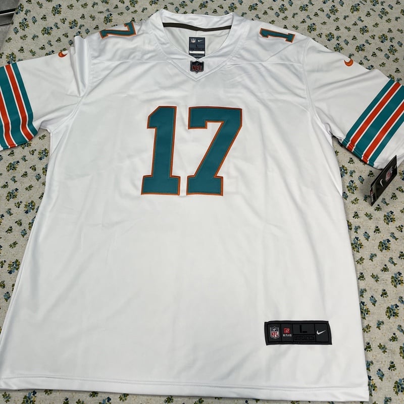 Nike Jaylen Waddle Miami Dolphins Retro White Game Jersey Size L
