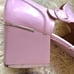 Balenciaga Leather Cutout Patent Leather Pink Block Heel Shoe. Size 39