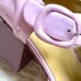 Balenciaga Leather Cutout Patent Leather Pink Block Heel Shoe. Size 39