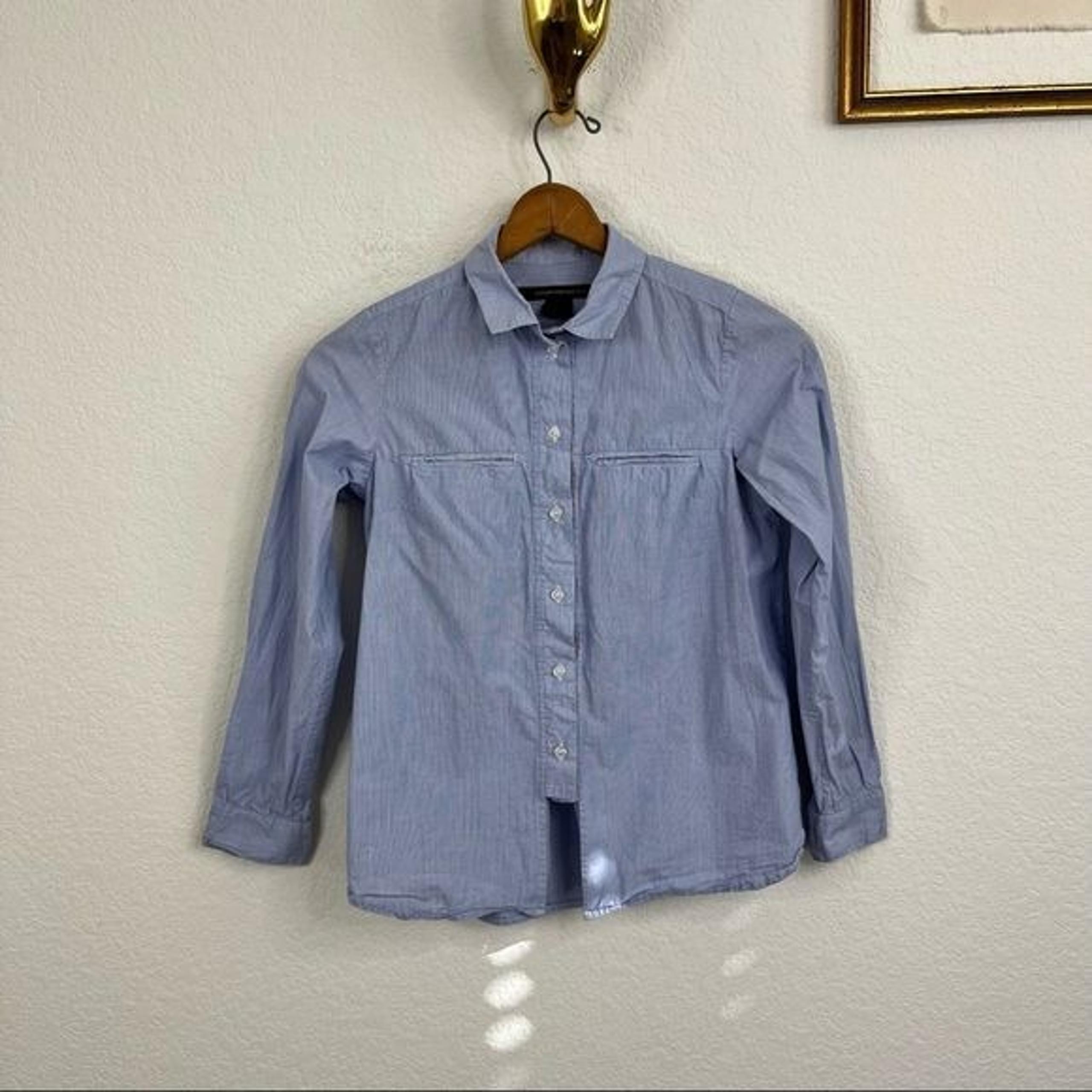 French Connection Micro Stripe Button Down Shirt