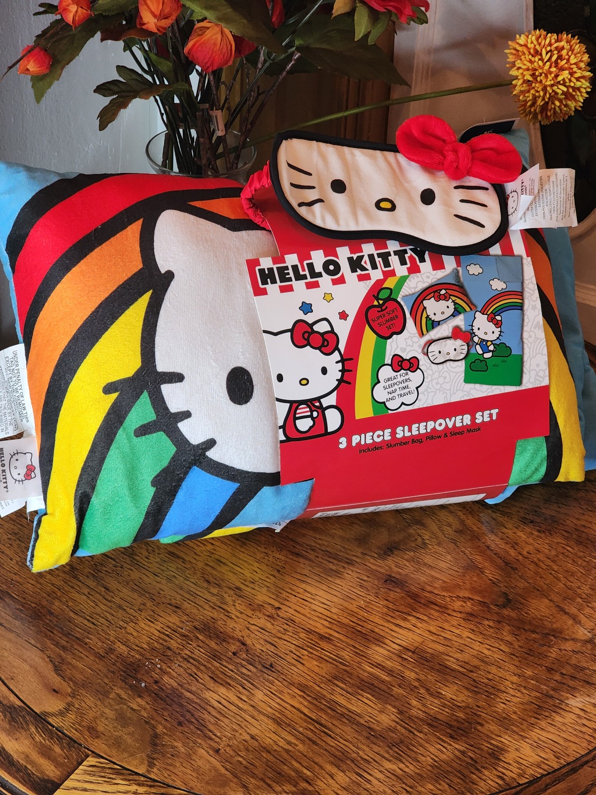 HELLO KITTY 3 piece sleepover set