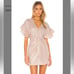 Saylor Revolve Brookey Dress In Blush Pink Flutter Sleeve medium