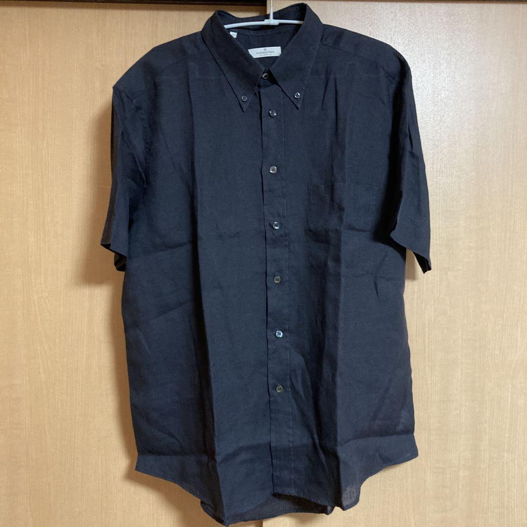Unused Ermenegildo Zegna soft linen shirt, XL, black.