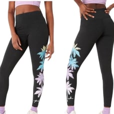 PINK Victoria’s Secret full length leggings size small palm tree