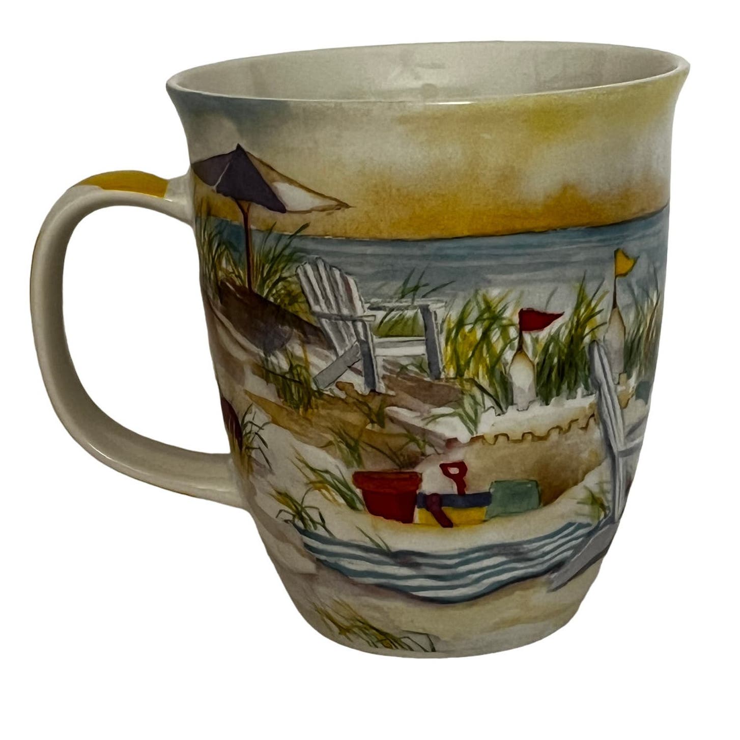 Tybee Island Georgia Coffee Mug - Cape Shore Beach Design by Kristin Stashenko
