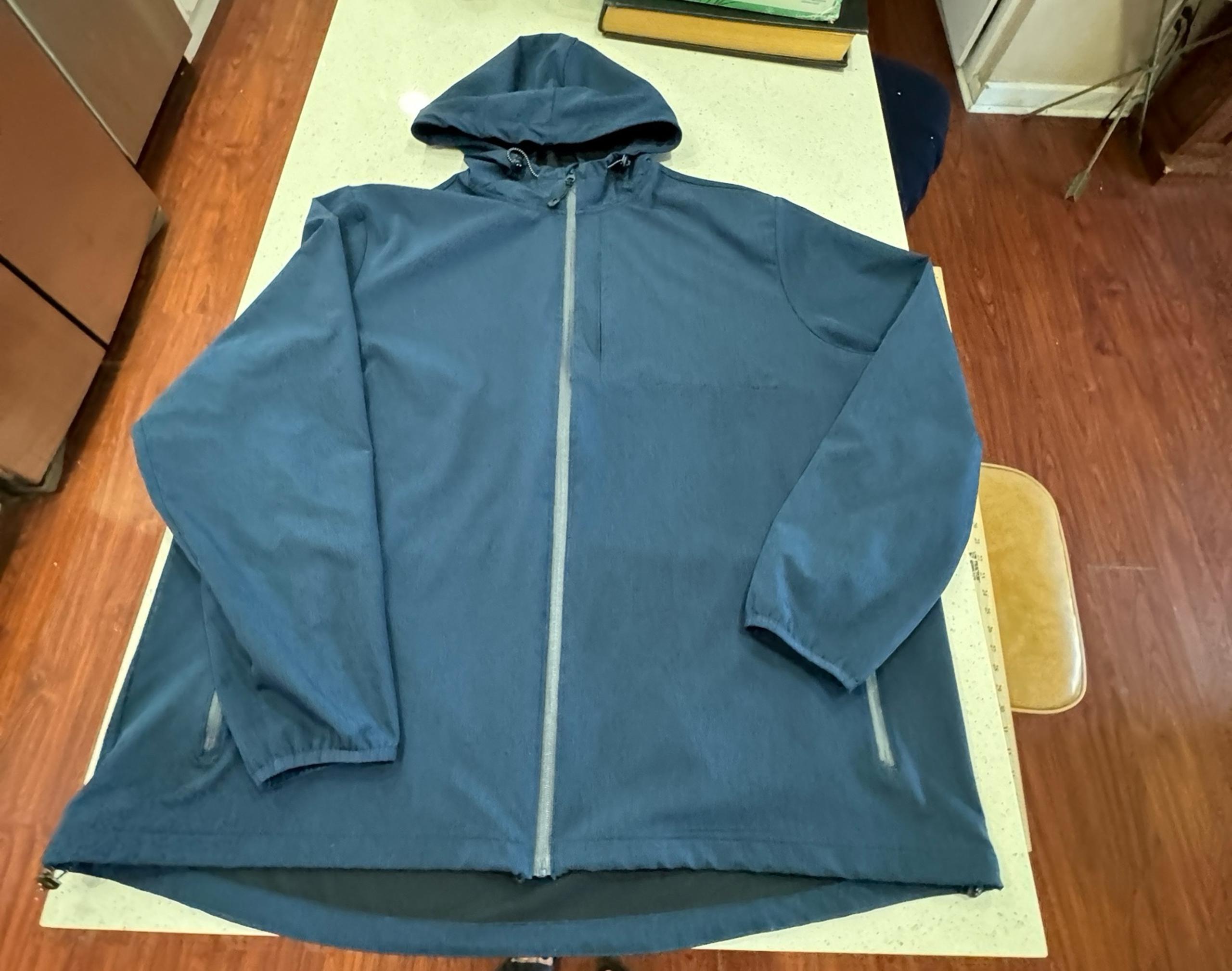Swiss Tech Hooded Jacket Mens 3XL Xxxl Soft Shell Pockets Outdoors Wind Breaker