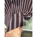 Dolce Gabbana Mens Dress Shirt Sz 17/43 XL Striped Purple Retro Formal Italy
