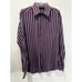 Dolce Gabbana Mens Dress Shirt Sz 17/43 XL Striped Purple Retro Formal Italy