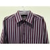 Dolce Gabbana Mens Dress Shirt Sz 17/43 XL Striped Purple Retro Formal Italy