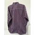 Dolce Gabbana Mens Dress Shirt Sz 17/43 XL Striped Purple Retro Formal Italy