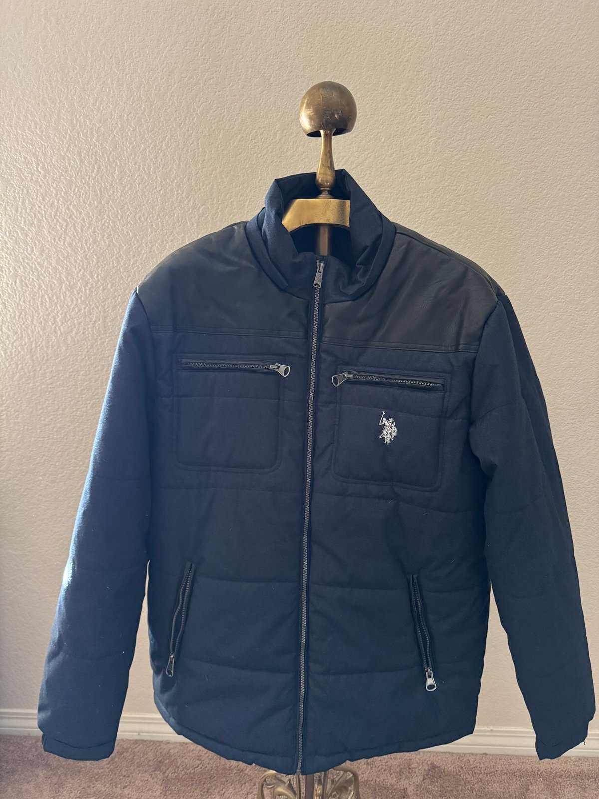 Men's U.S. Polo Association Puffy Jacket - Large