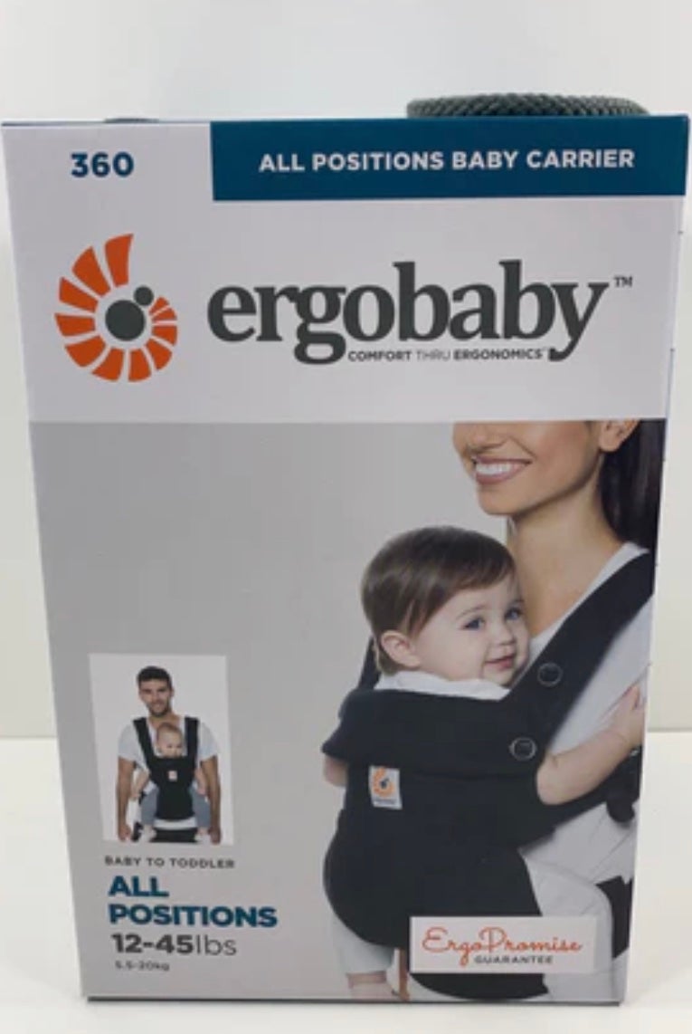 Ergobaby All Positions 360 Ergonomic Baby Carrier, Pure Black