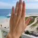 Round Brilliant Cut Sapphire Engagement Ring and Band Set