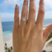 Round Brilliant Cut Sapphire Engagement Ring and Band Set