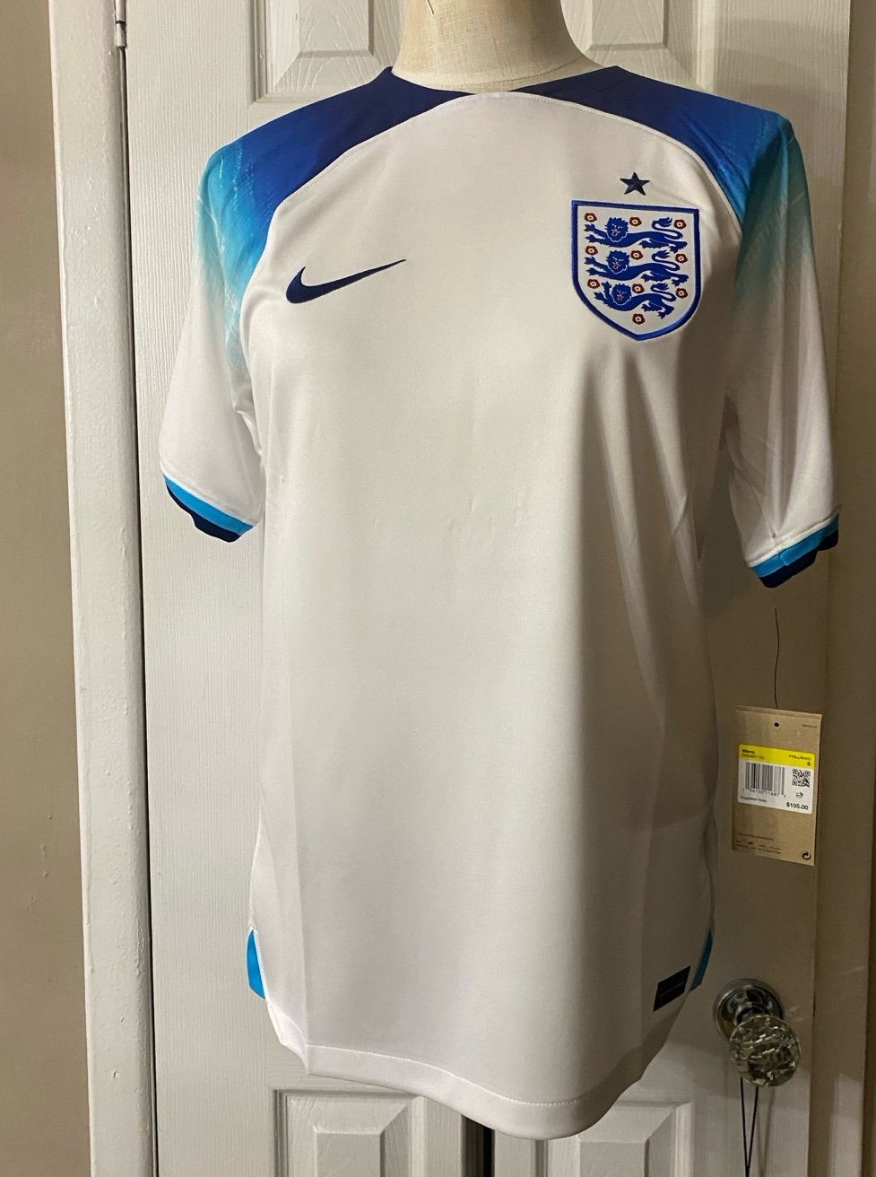 Nike [S] England World Cup Football Home Jersey