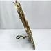 Antique Frame Brass Easel Back Thick Heavy Ornate Aged Patina 8 x 11 Vintage