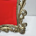 Antique Frame Brass Easel Back Thick Heavy Ornate Aged Patina 8 x 11 Vintage