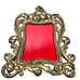 Antique Frame Brass Easel Back Thick Heavy Ornate Aged Patina 8 x 11 Vintage