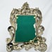 Antique Frame Brass Easel Back Thick Heavy Ornate Aged Patina 8 x 11 Vintage