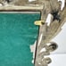 Antique Frame Brass Easel Back Thick Heavy Ornate Aged Patina 8 x 11 Vintage