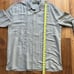 Vintage Scala Shirt Embroidered Hats Sage Green Size Large 100% Silk