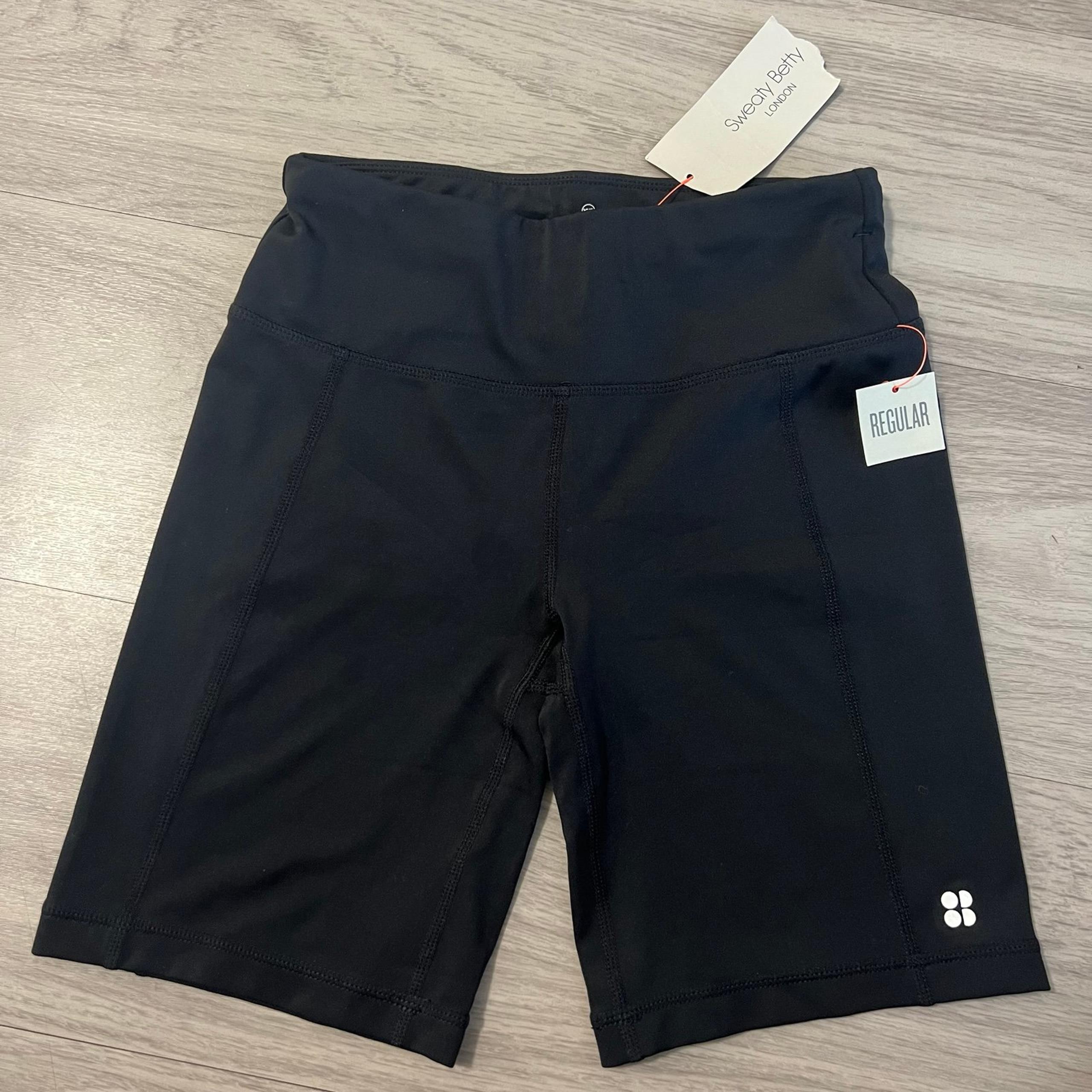 NWT, Sweaty Betty, Contour Workout Shorts, Black Women's Shorts