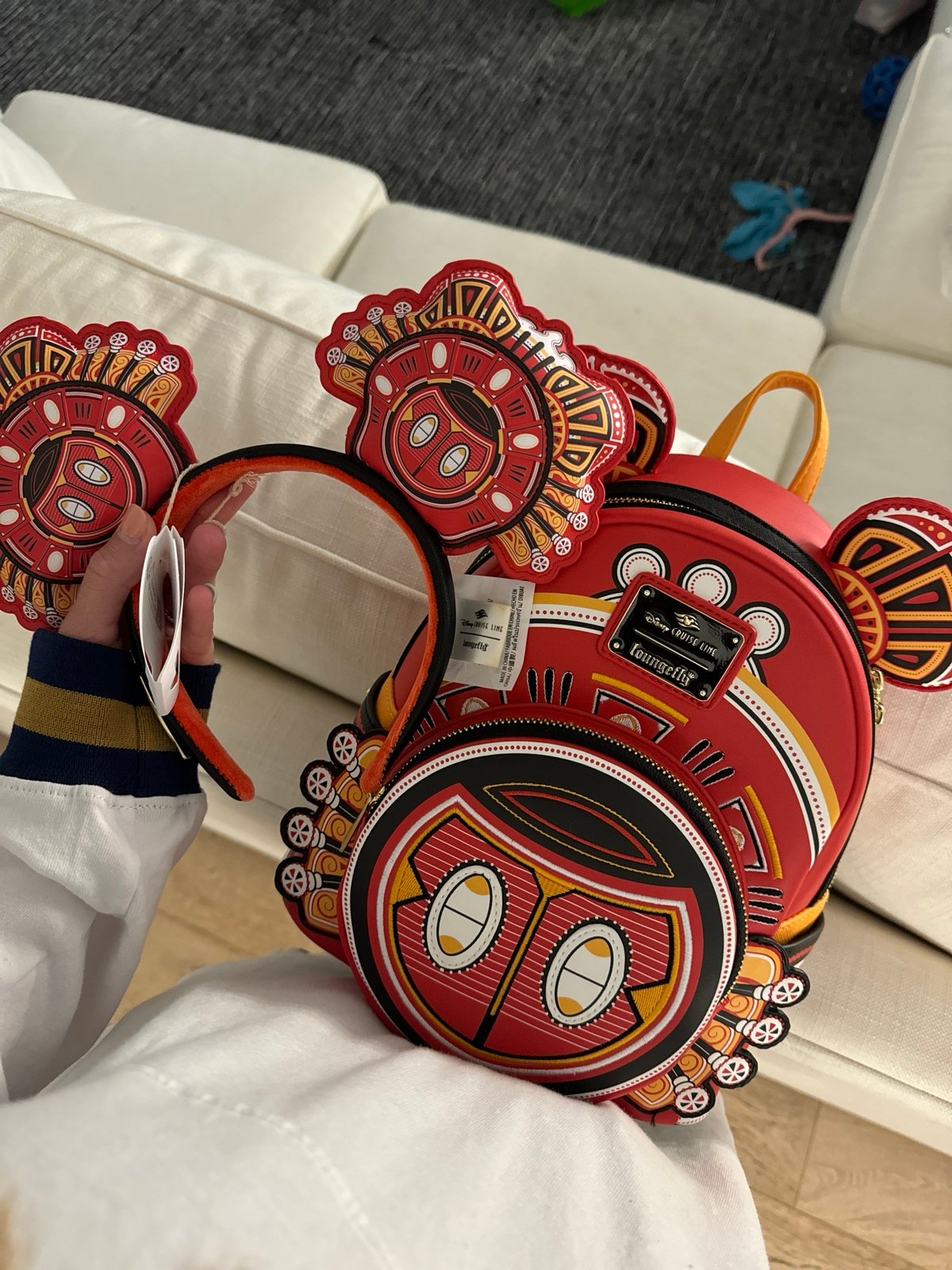 Disney cruise lookout cay at lighthouse point Loungefly bag and ears