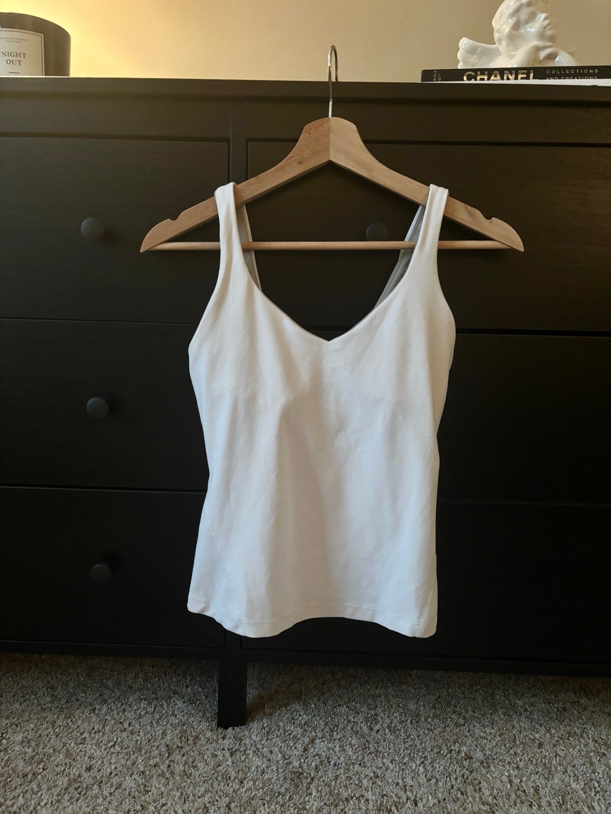 lululemon align waist-length tank top white