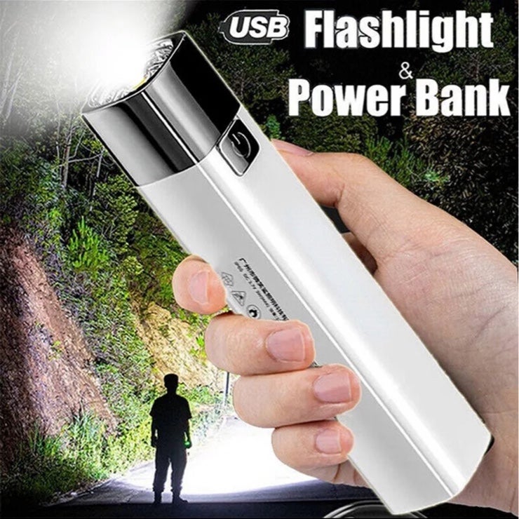 990000LM LED Flashlight Portable Tactical Police Super Bright Torch Rechargeable
