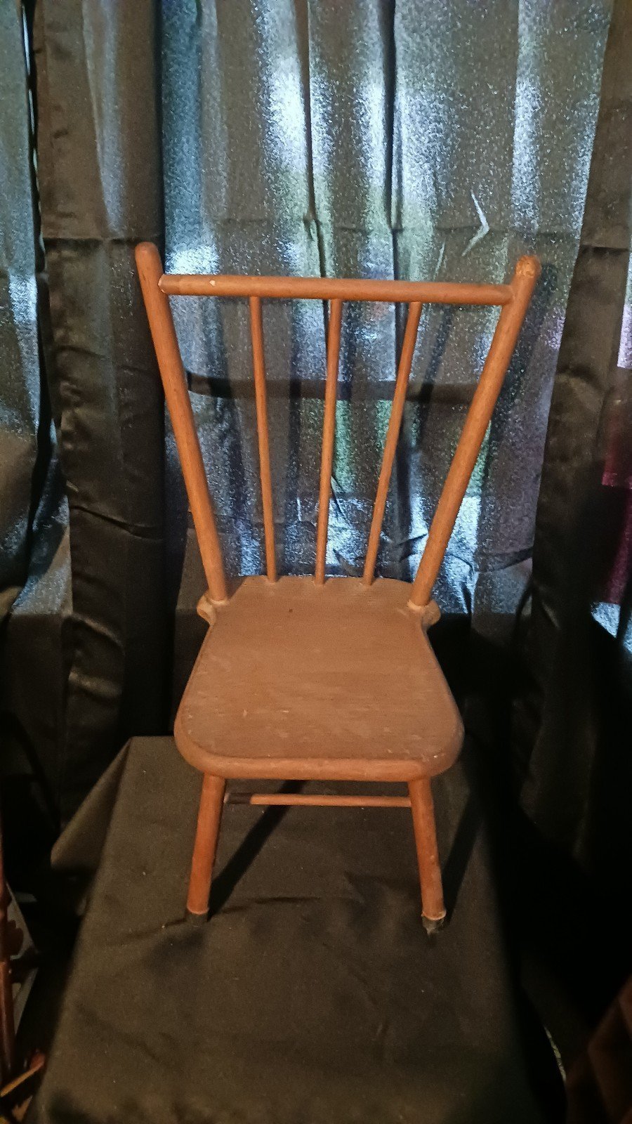 Antique Child Size Wooden Chair Wood Primitive Handmade