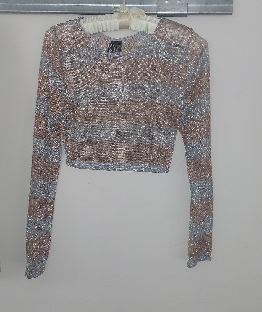 Sam Edelman Metal Long sleeve Crop top