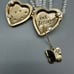 Betsey Johnson Heart Locket Necklace and Ring Set