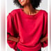 RARE NWT We the Free People Camden Distressed Red Convertible Sweatshirt Size XL