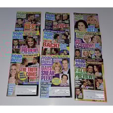 9 Soap Opera Digest Magazine Lot 2011 GH DAYS DOOL Y&R AMC B&B