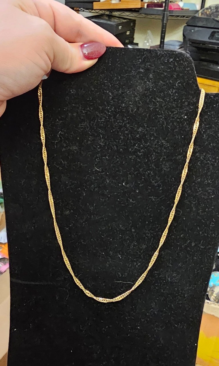 10k Italy 20 inch chain