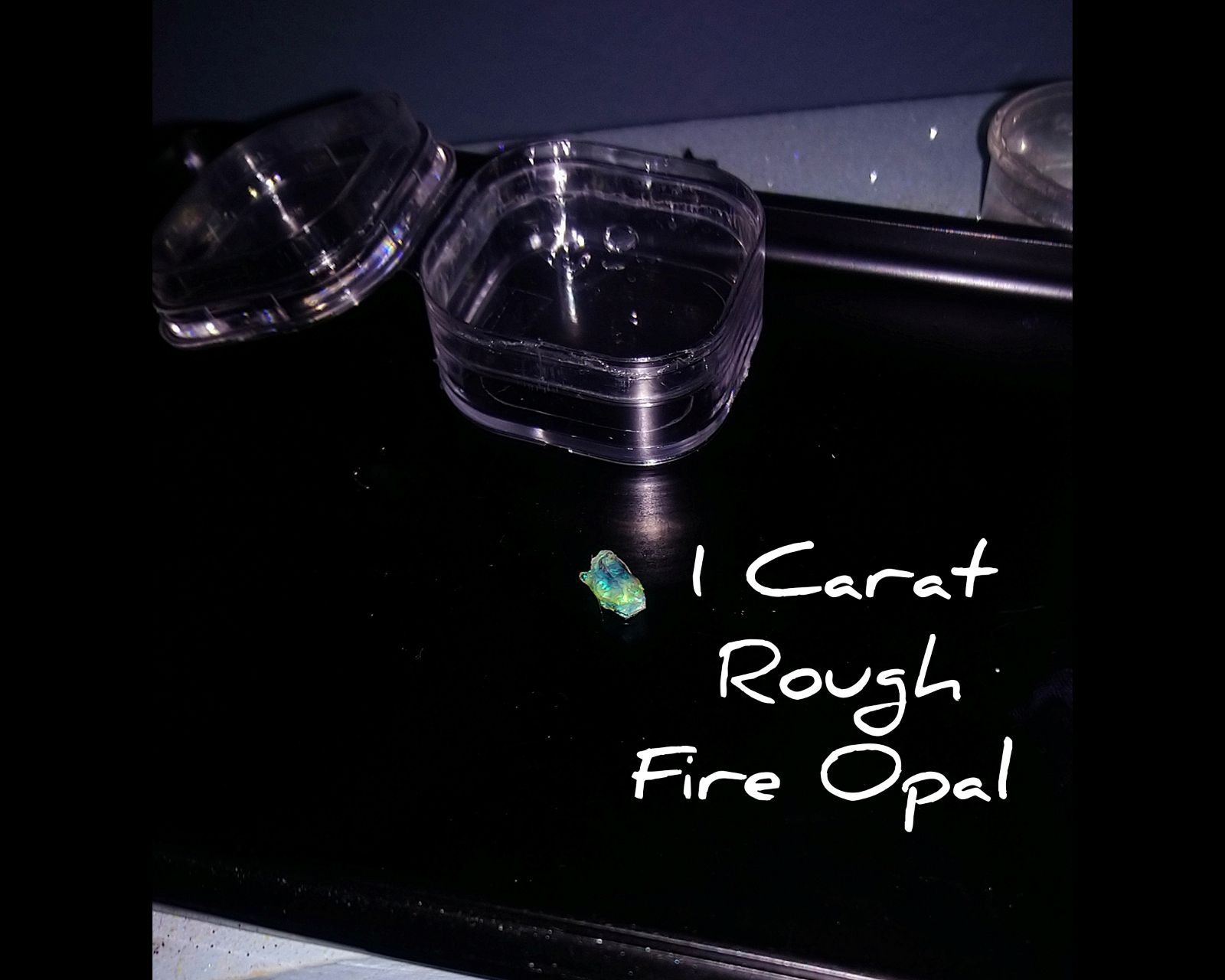 Rough Flashy Australian Opal w/ Display