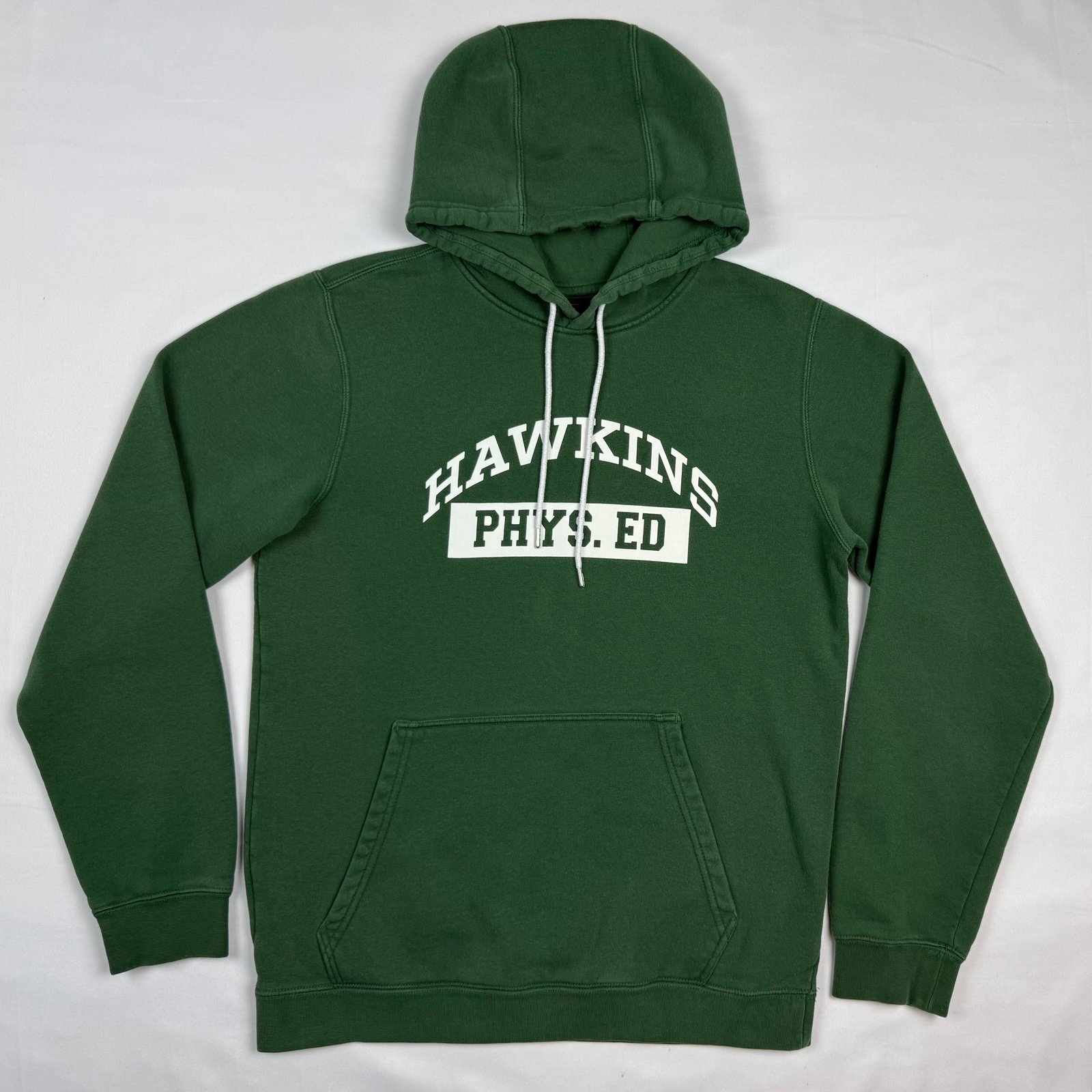 Nike Stranger Things Mens Hoodie Sweatshirt Sz Small Green Hawkins Phys Ed A8