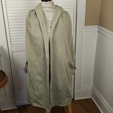 Free People Womens Olive Green Brentwood Cotton Cardigan Large