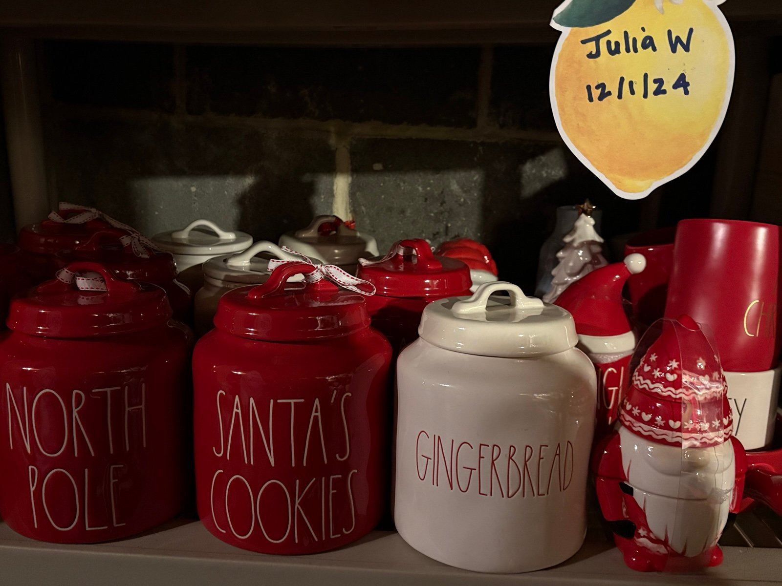 Rae Dunn Christmas canisters!!