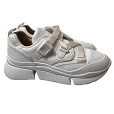 Chloe White Leather White Sneaker US 8.5 39 EU