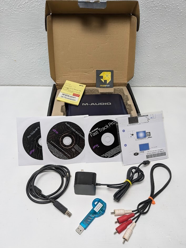 Avid Fast Track Pro M Audio USB Interface 4x4 Pro Tools Studio Bundle
