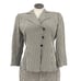 Armani Collezioni Plaid Matching Suit Set Size 12/16 Large Beige and Black
