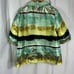 Ming Wang Woven Open Front Jacket Goldfinch Seaspray Art to Wear Oversize Medium