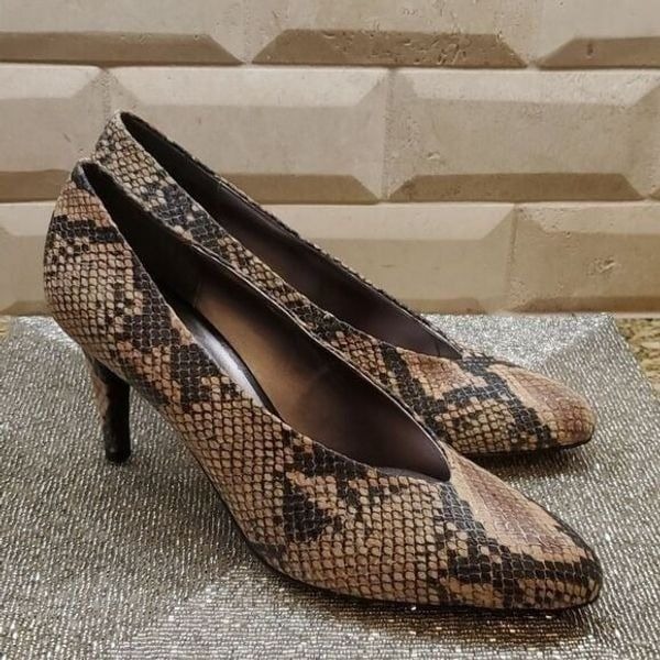 J. RENEE  Snake Print Heels - Size 10