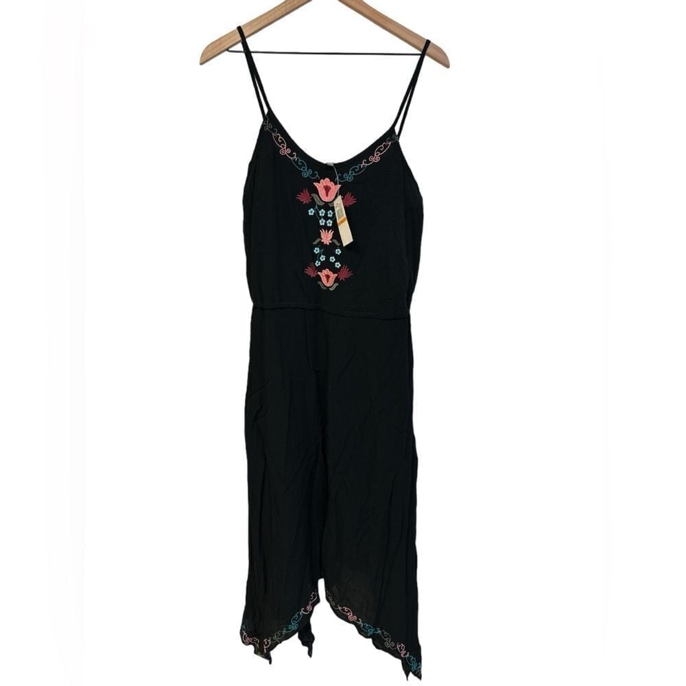 Neiman Marcus Boho Midi Embroidered Sundress sz S NWT