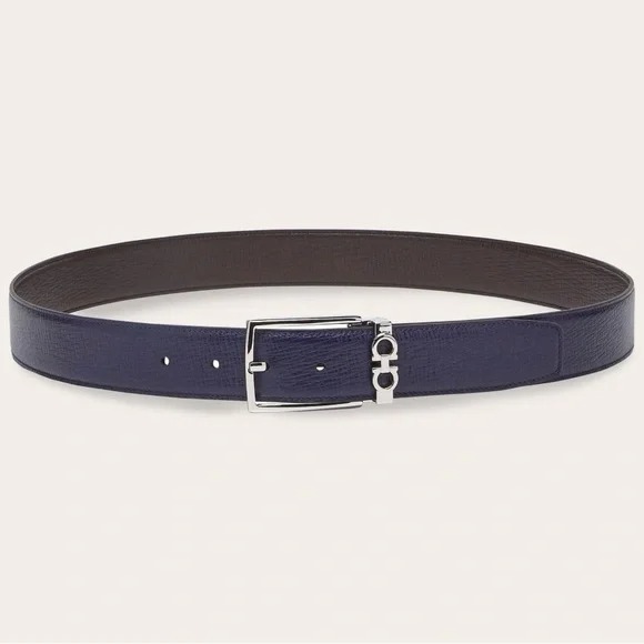 Ferragamo Reversible and adjustable Gancini belt. NEW