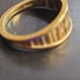 R441 14k Tricolor Gold Ring Size 6.