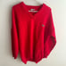 Vintage Lacoste 90’s Chemise Red Sweater. Size XL